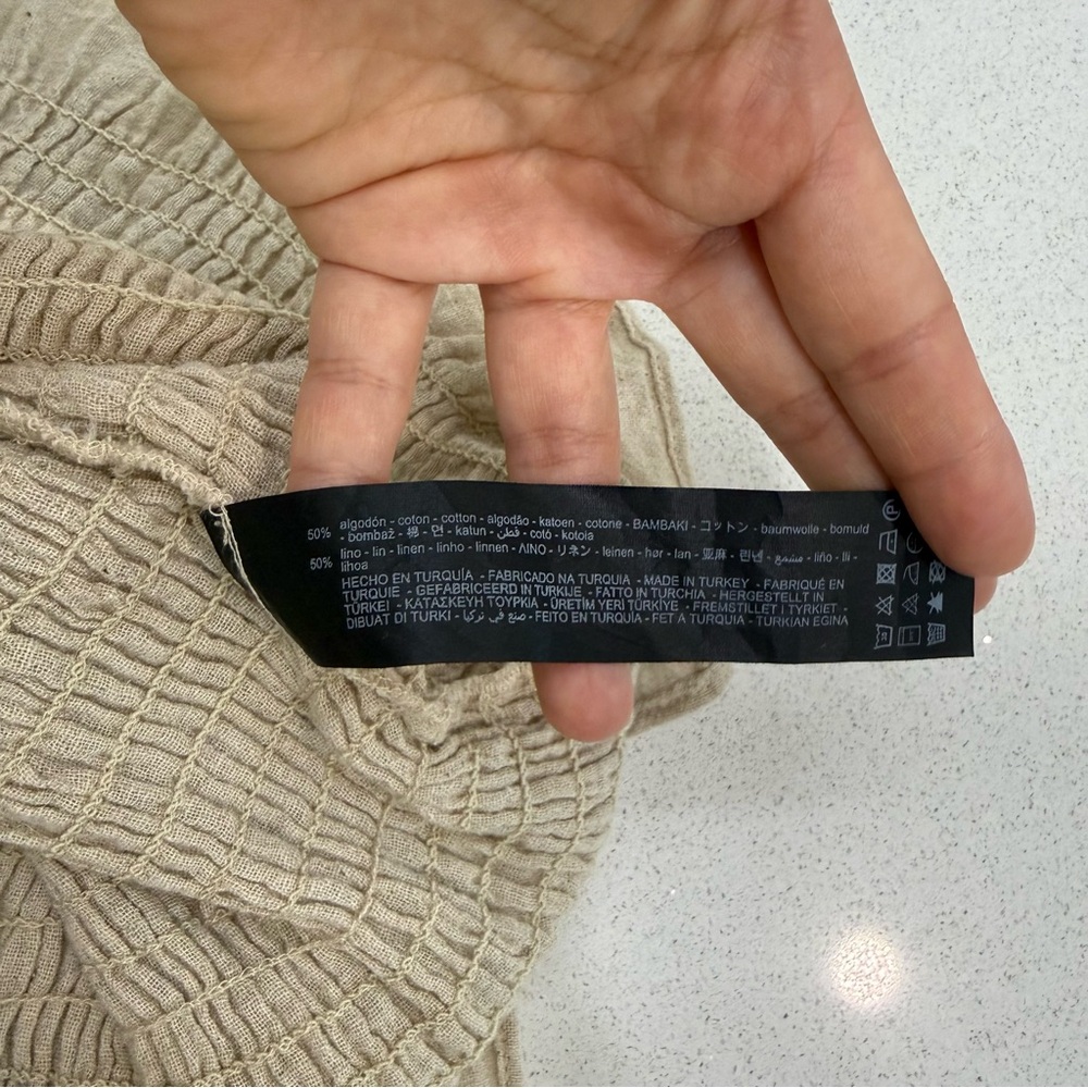 EUC ZARA Linen Blend Mini Dress - Picture 10 of 10